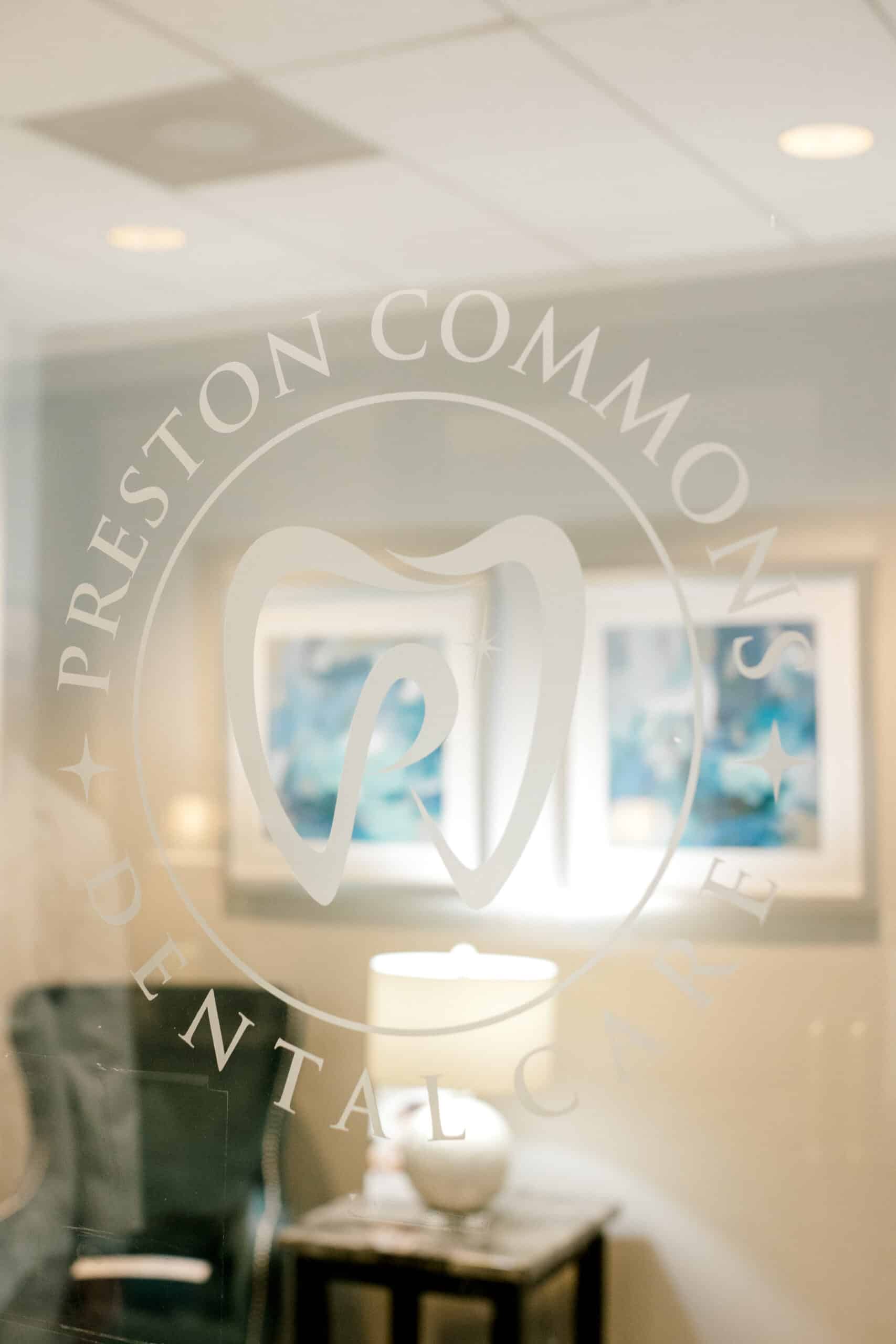 Front Door Office Tour DR. Justin Moseley. Preston Commons Dental Care. General, Cosmetic, Restorative, Preventative Dentistry Dentist in Dallas TX 752253