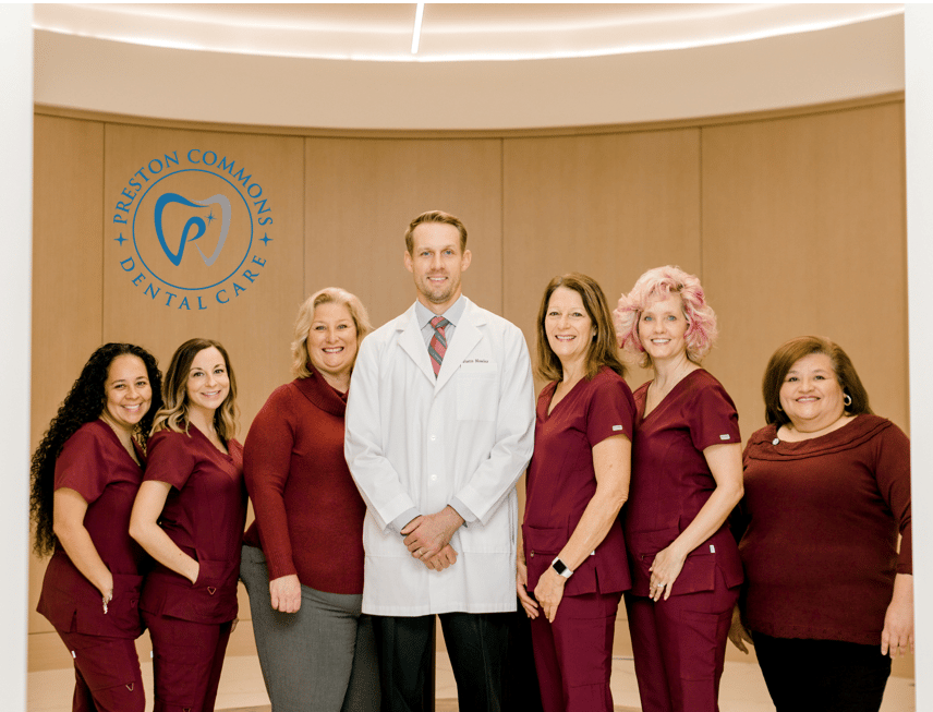 FAQs About Cosmetic Dentistry Dallas Cosmetic Dentistry. PCDC. Invisalign, General, Cosmetic, Restorative, Family Dentistry in Dallas TX 75225 Call:214-382-9972 Preston Commons Full Team Meet the Team DR. Justin Moseley. Moseley Dental Group. General, Cosmetic, Restorative, Preventative Dentistry Dentist in Dallas TX 752253